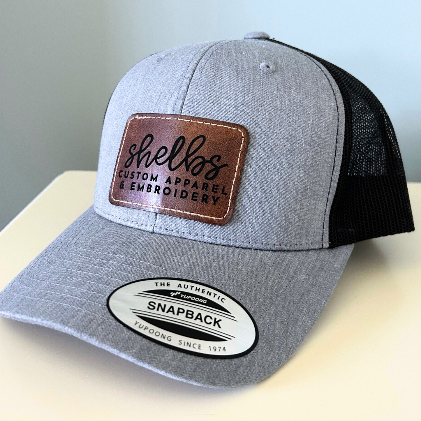 Leatherette Snapback Hat