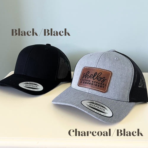 Leatherette Snapback Hat