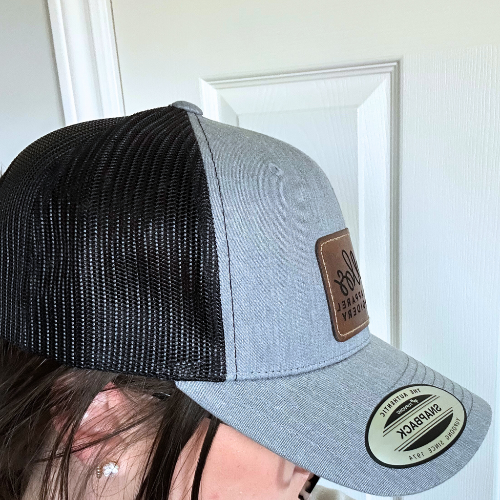 Leatherette Snapback Hat