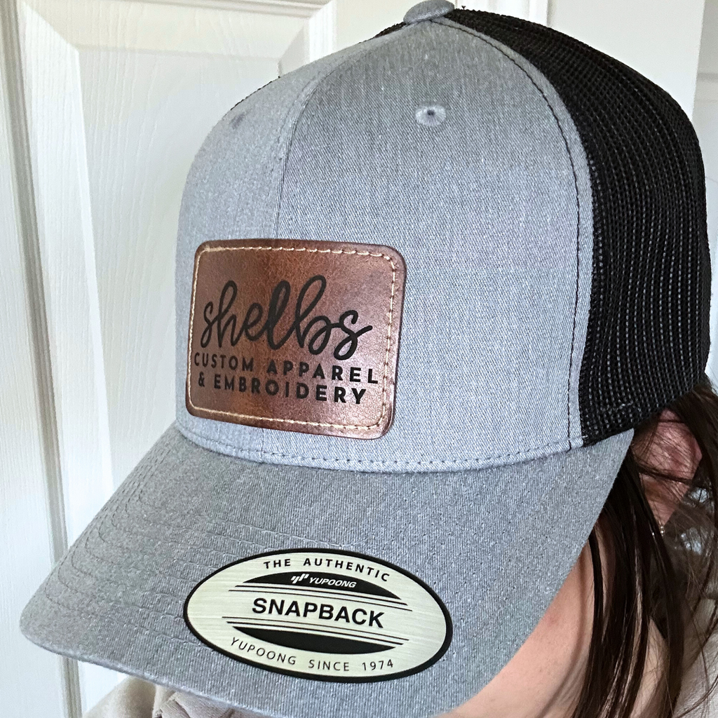 Leatherette Snapback Hat